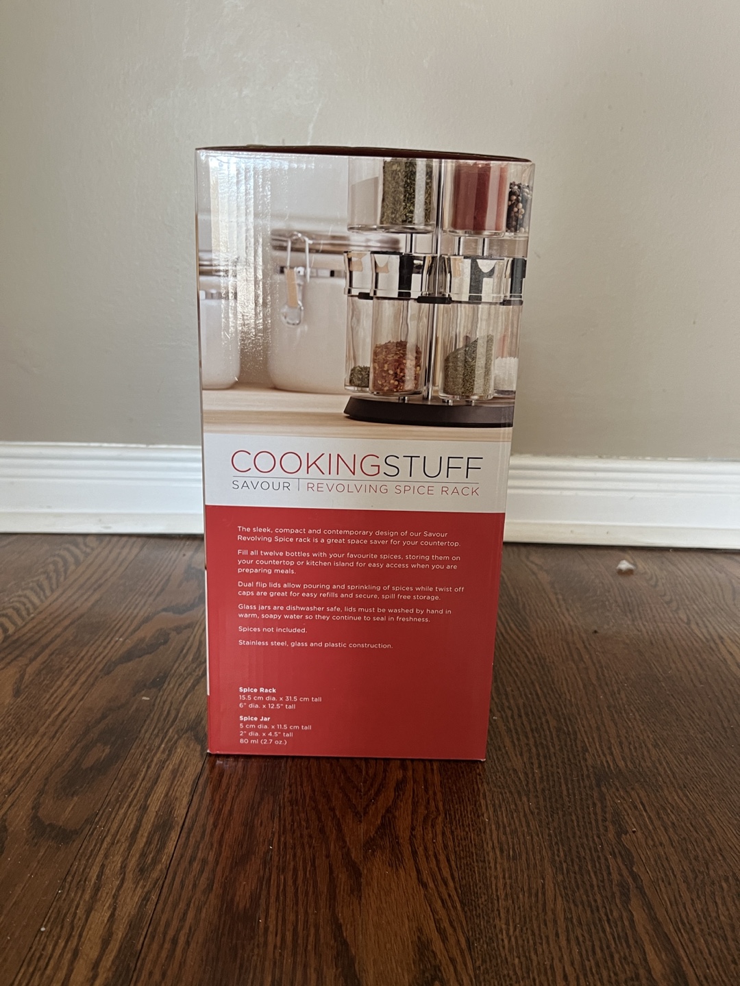 💚 CookingStuf Savour Revolving Spice Rack - 12 Jars - photo 2