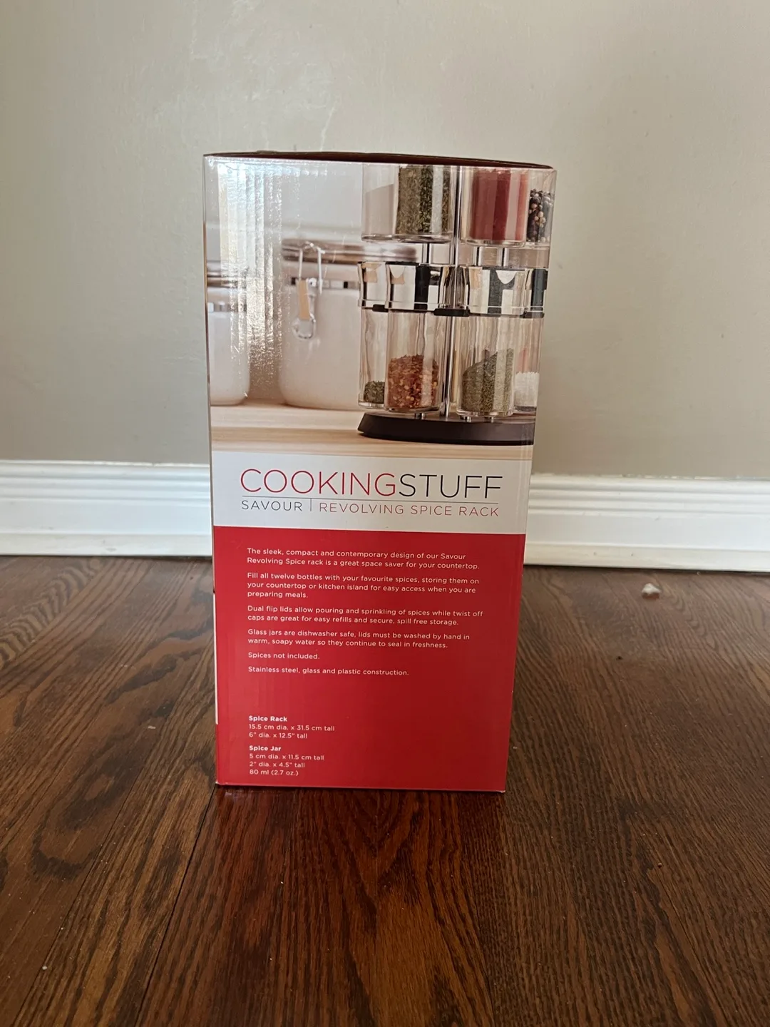 💚 CookingStuf Savour Revolving Spice Rack - 12 Jars image indicator(2)