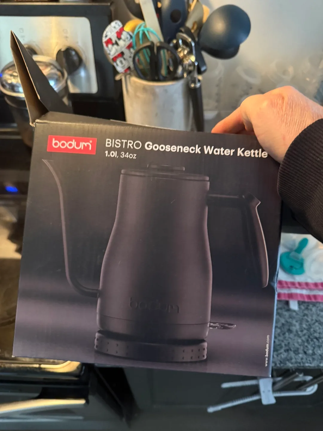Bodum Bistro Gooseneck Kettle - 1.0L Black thumbnail