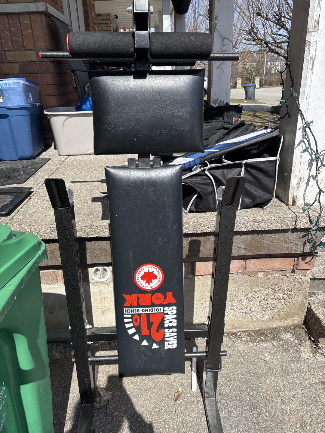 York Fitness 21" Space Saver Folding Bench
