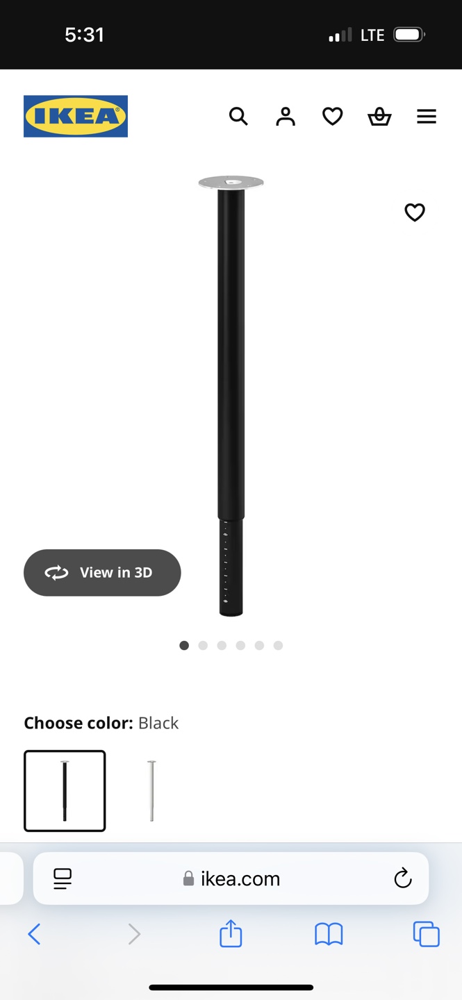IKEA LAGKAPTEN Desk - Black-Brown - photo 2