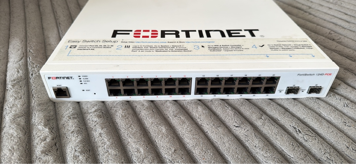 Fortinet FortiSwitch 124D-POE 24-Port Gigabit Ethernet Switch 💚