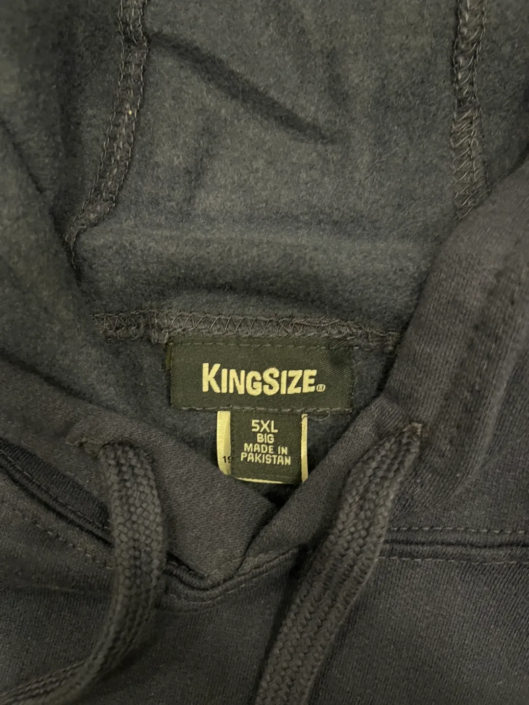 KingSize 5XL Navy Blue Hoodie image indicator(2)