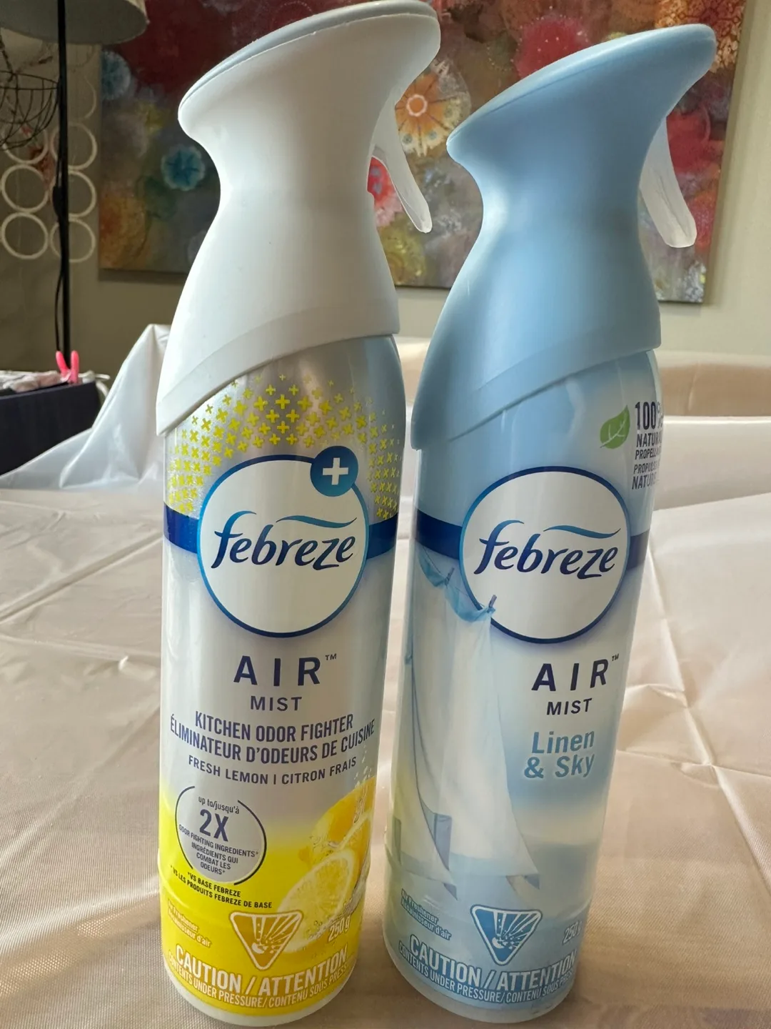 Two Febreze Air Freshener Sprays thumbnail