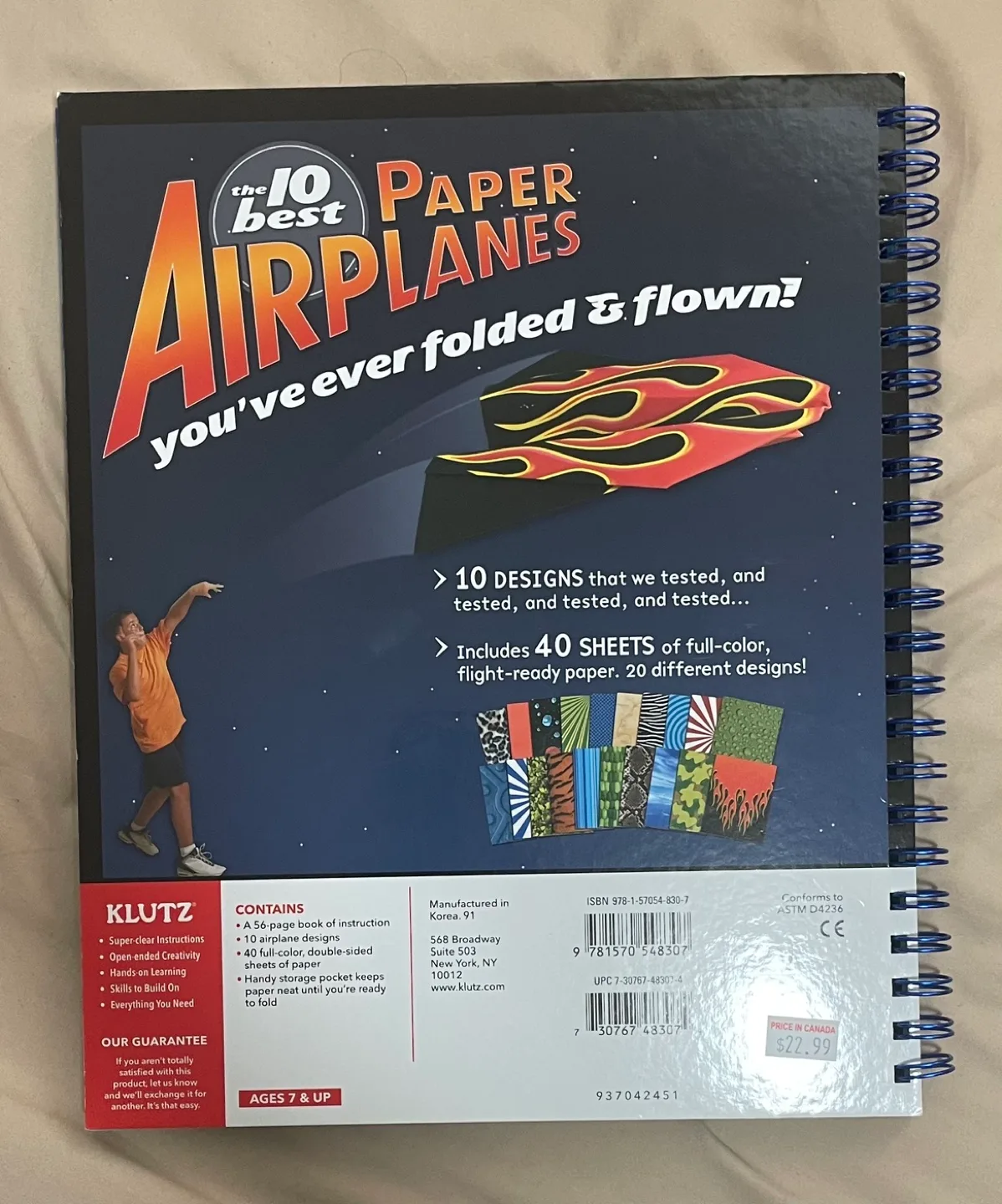 New Klutz Book of Paper Airplanes image indicator(2)