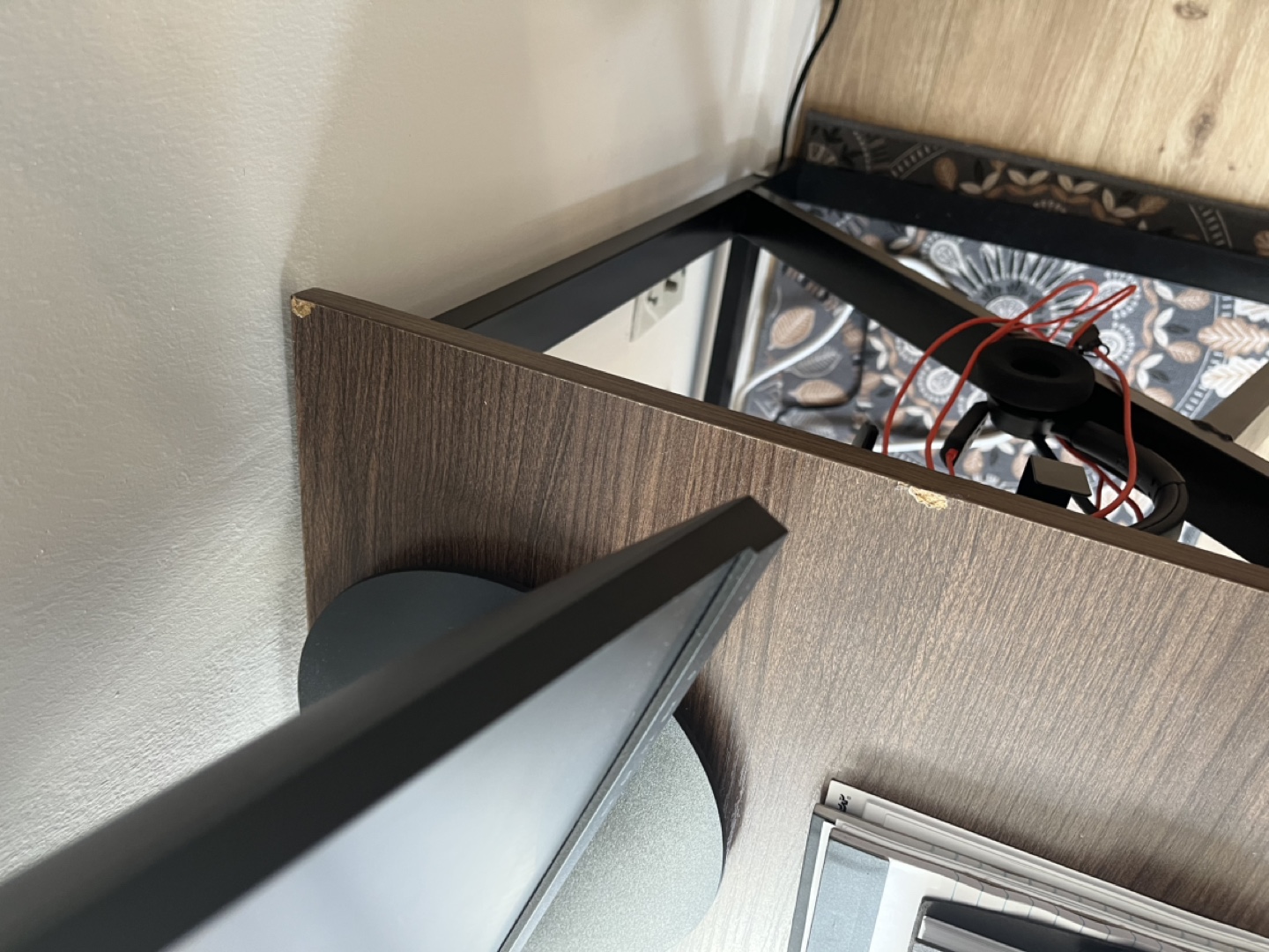 Computer Desk with Black Metal Frame - photo 4