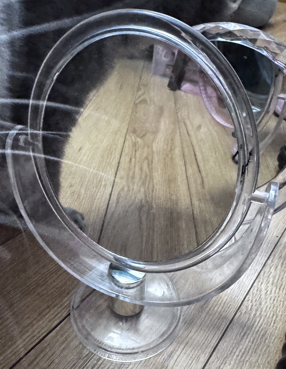 Clear Acrylic Double-Sided Vanity Mirror - photo 3