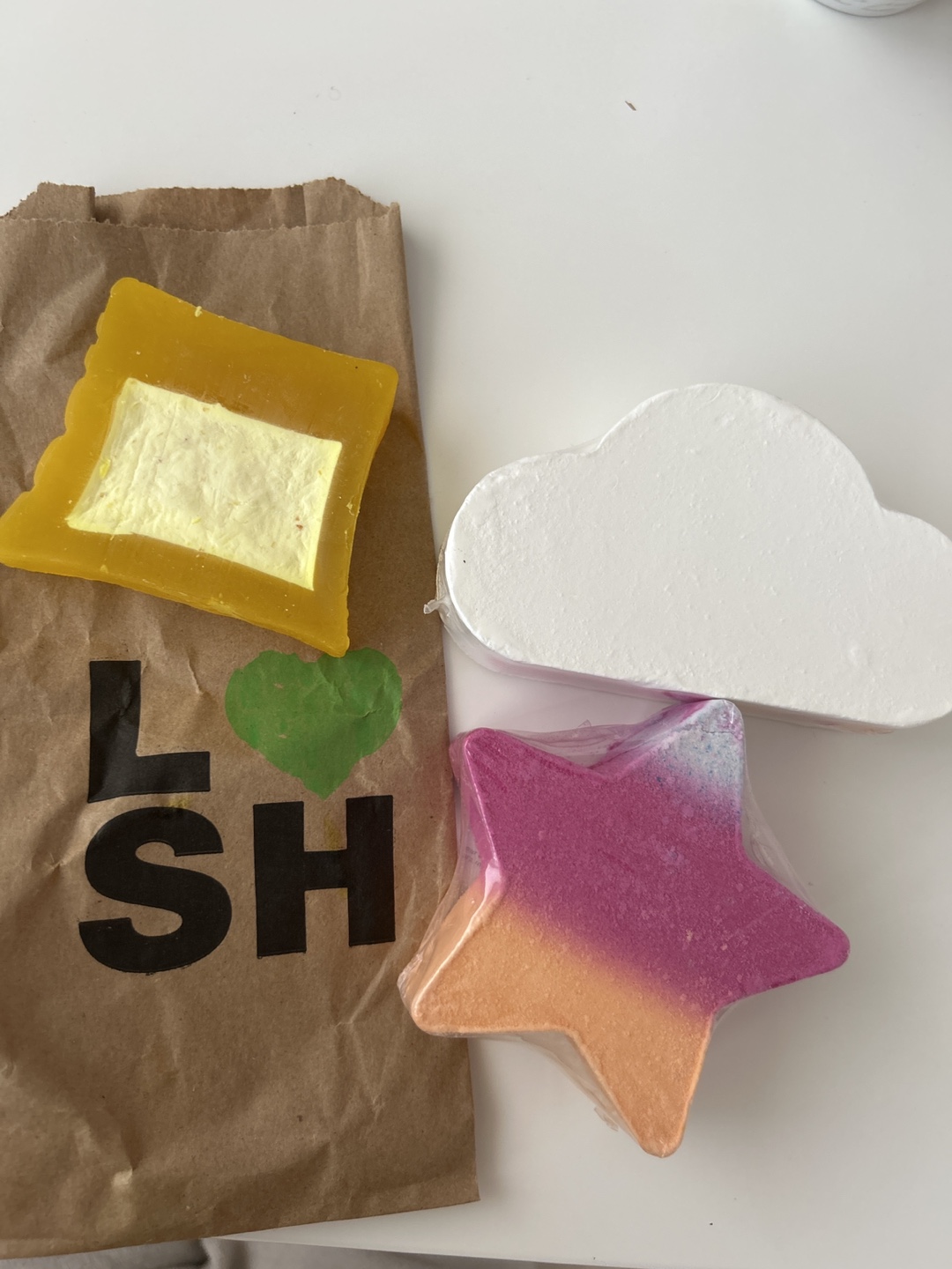 Lush Soap and Laline bath bombs