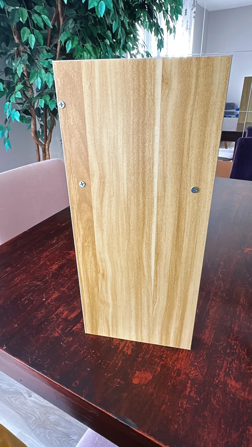 (used) light walnut desktop bookshelf organizer 💚 image indicator(2)