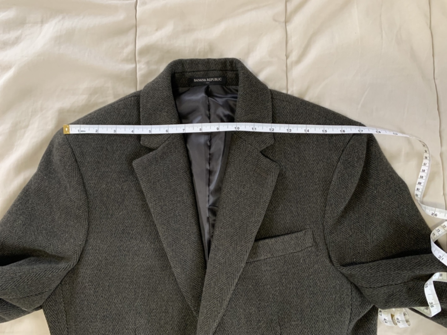 Banana Republic Men's Herringbone Tweed Blazer Jacket - photo 3