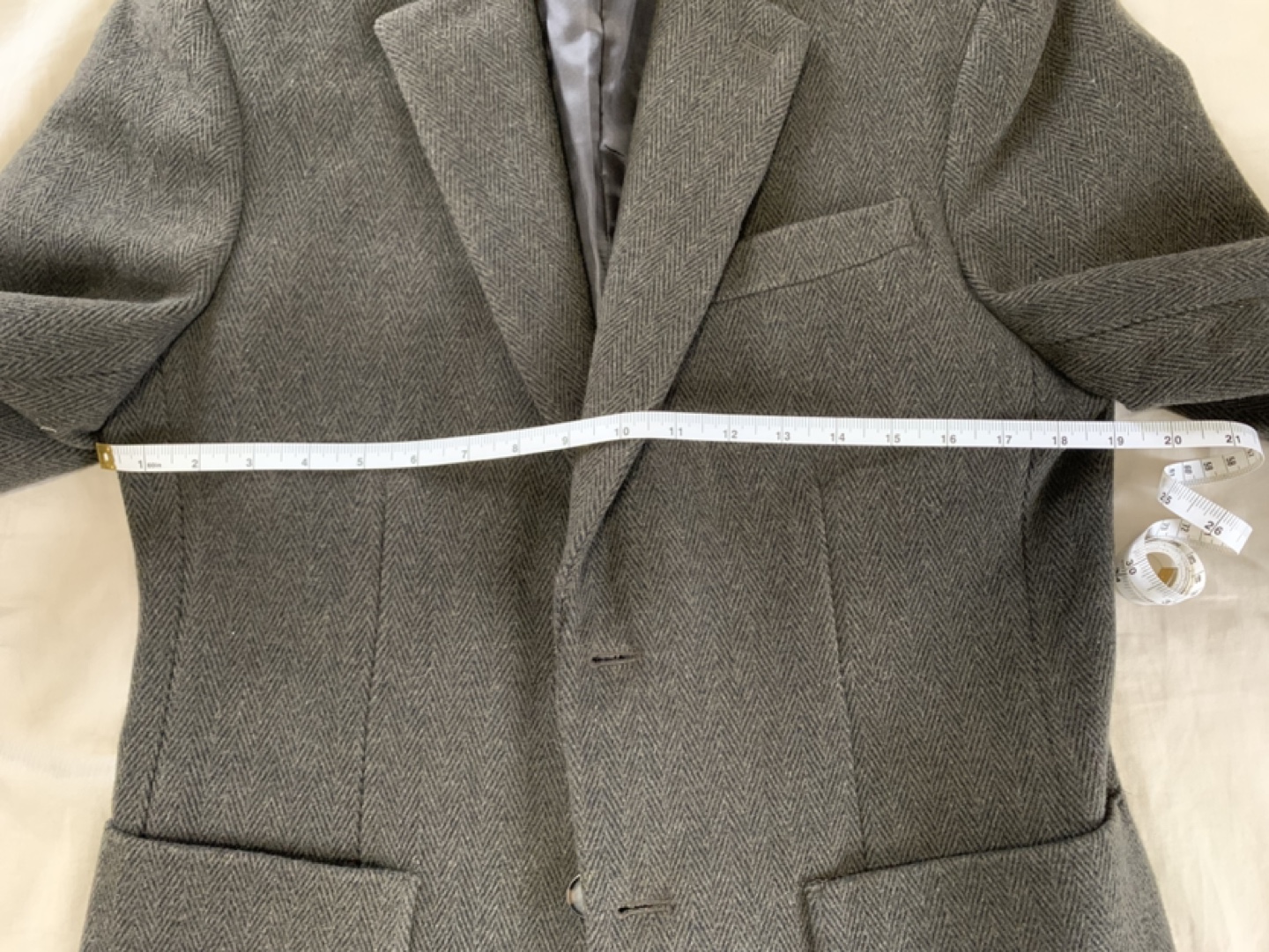 Banana Republic Men's Herringbone Tweed Blazer Jacket - photo 2