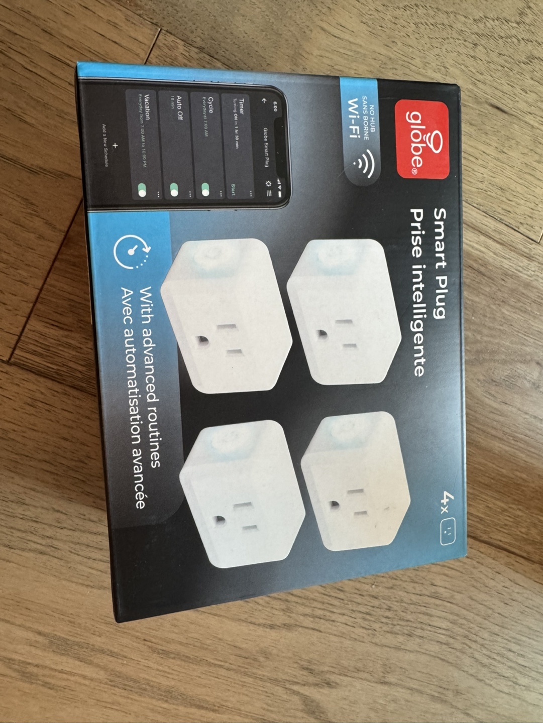 Globe 4-Pack Smart Plugs - WiFi Enabled
