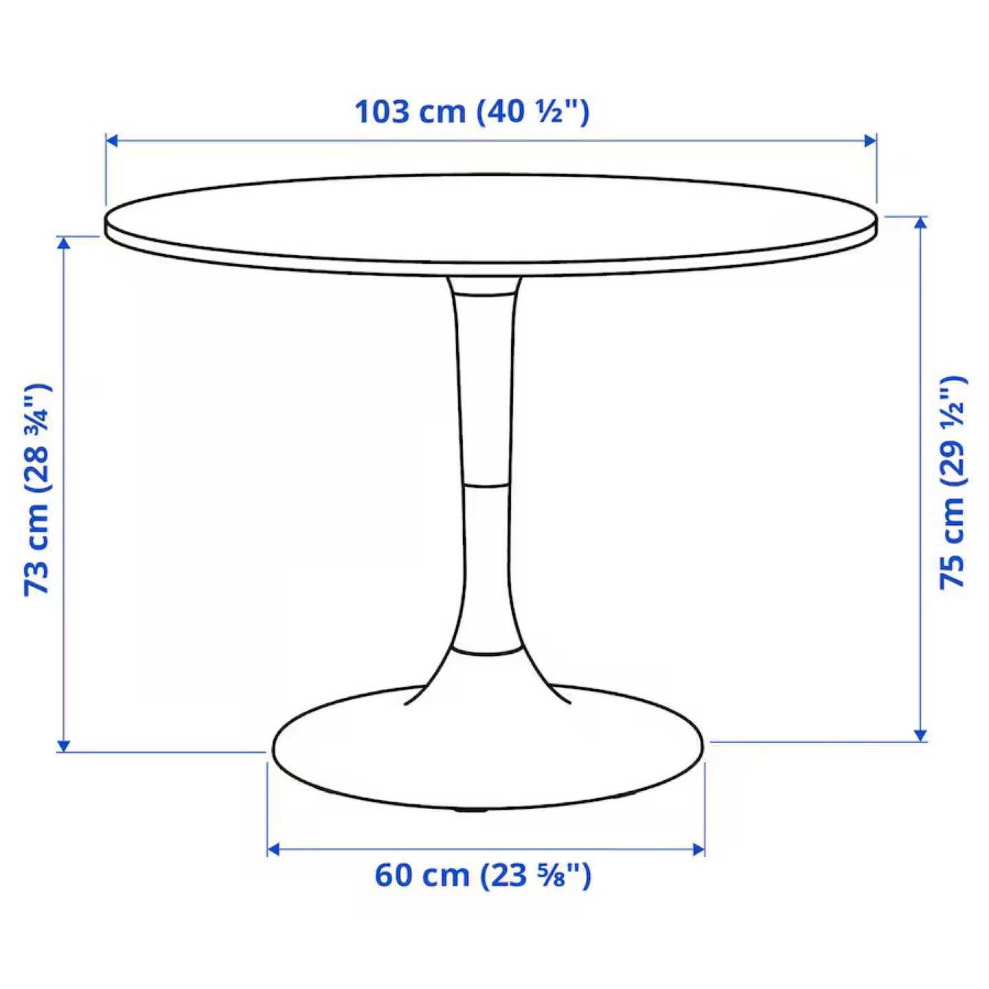 IKEA DOCKSTA Table - White - photo 3