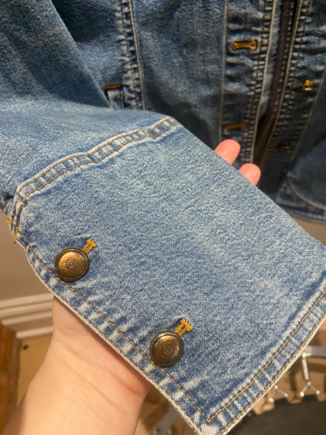 Denim Jacket with Vintage Patch - Size Medium image indicator(6)