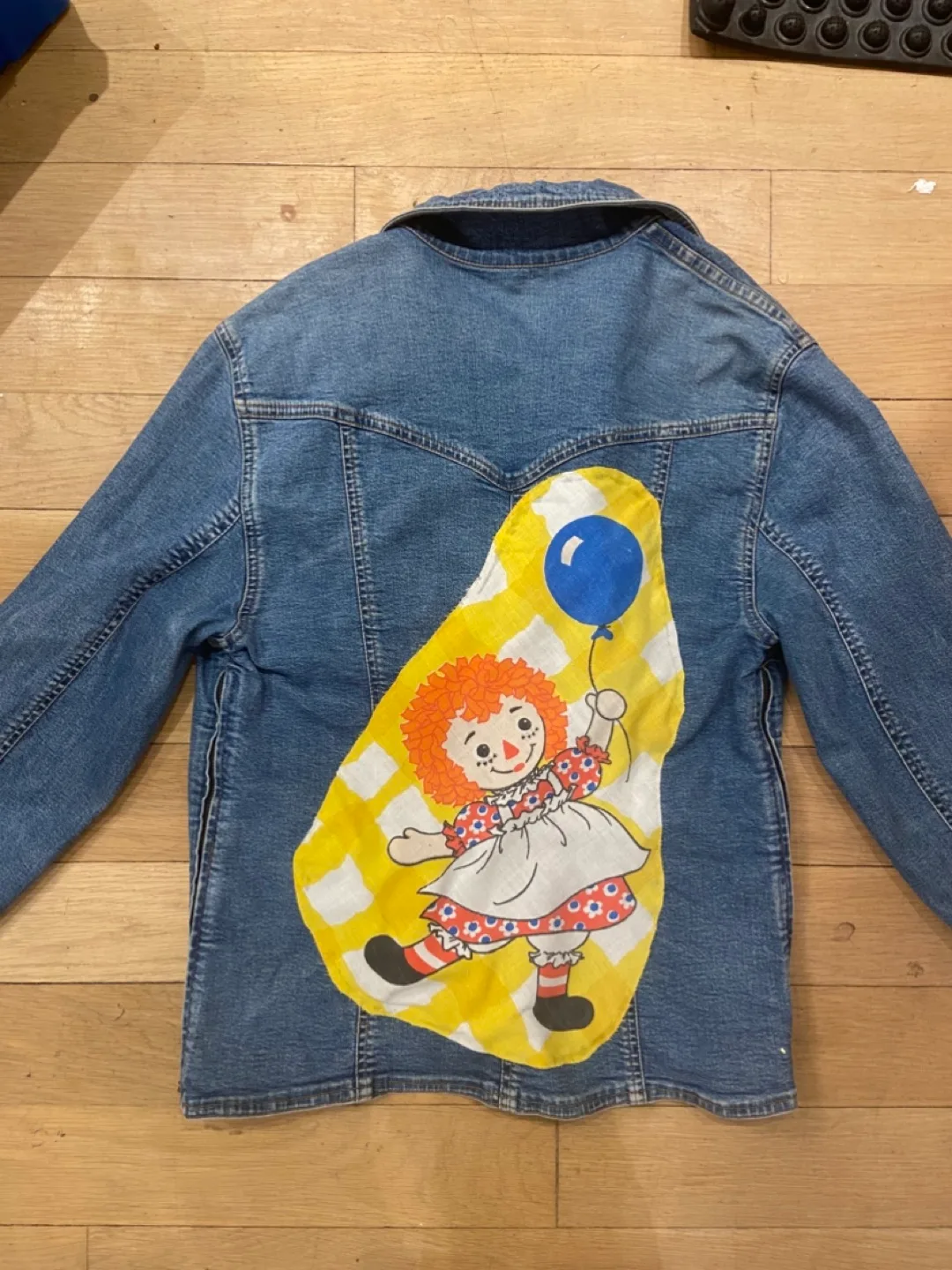 Denim Jacket with Vintage Patch - Size Medium image indicator(2)