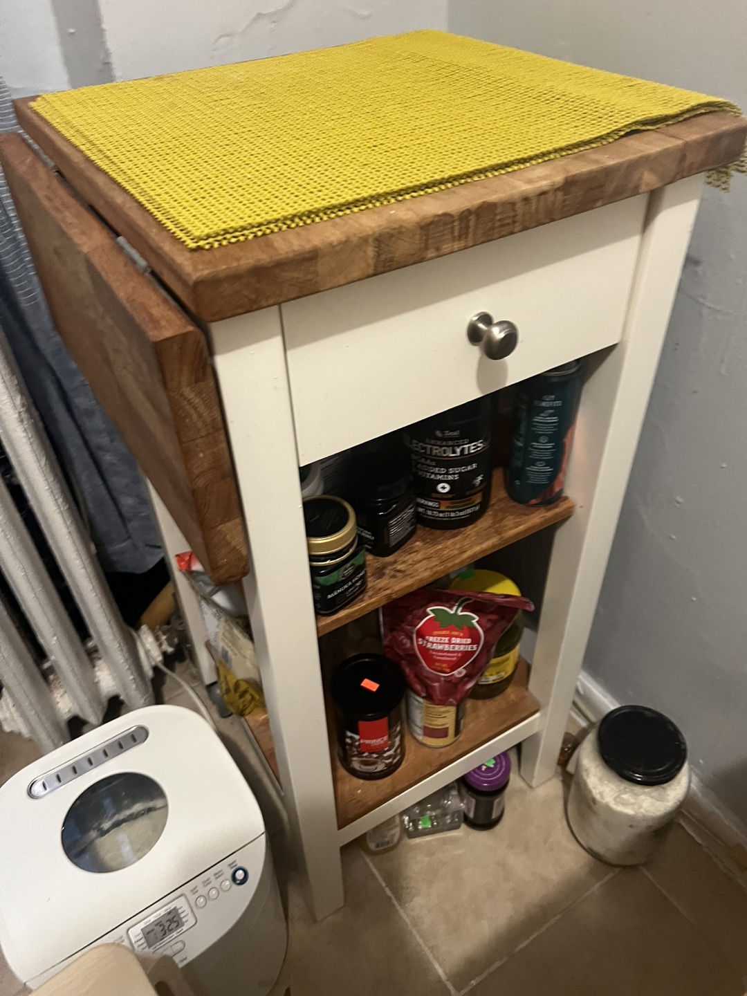 White Kitchen Cart - photo 3