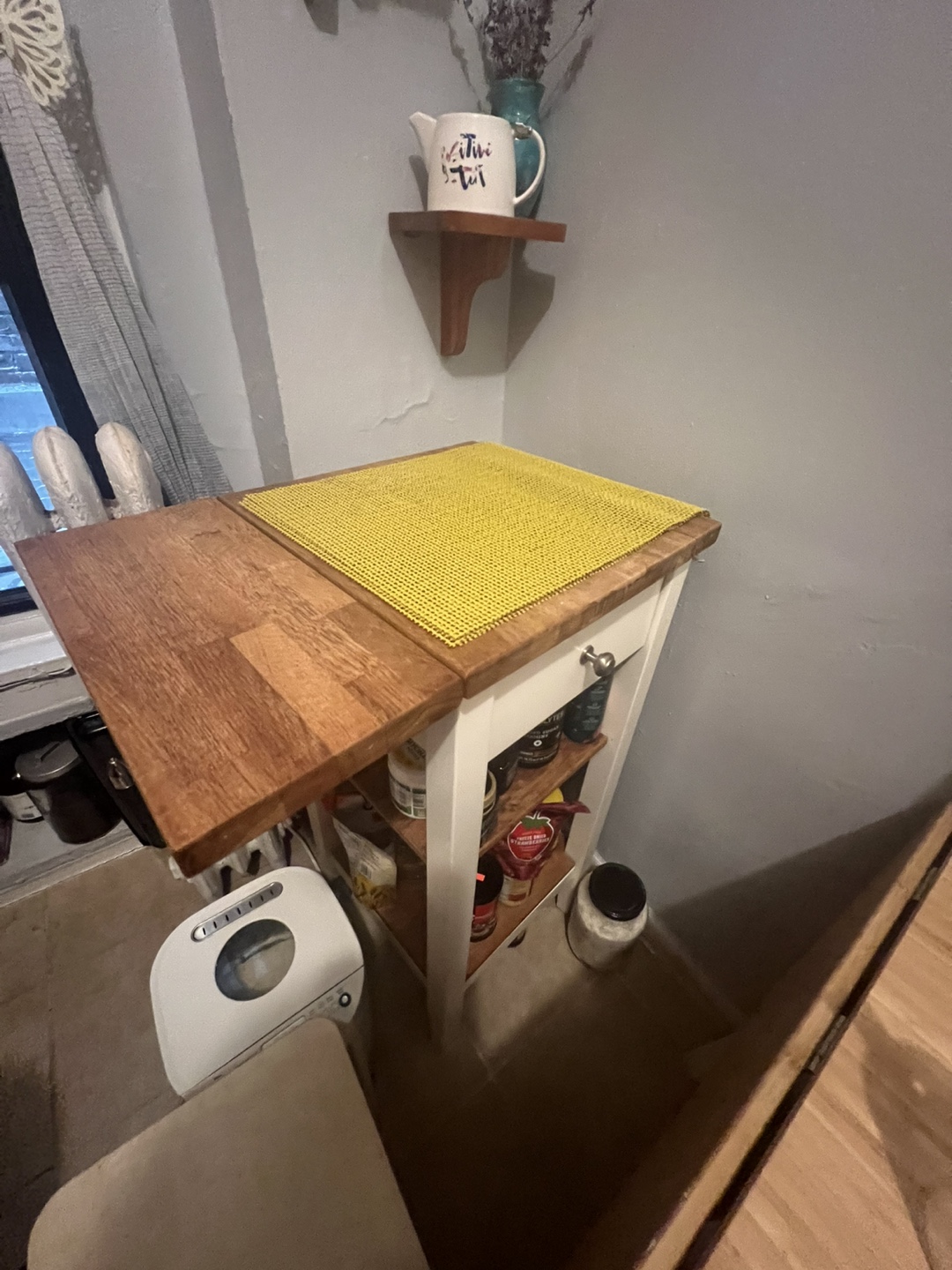 White Kitchen Cart - photo 2