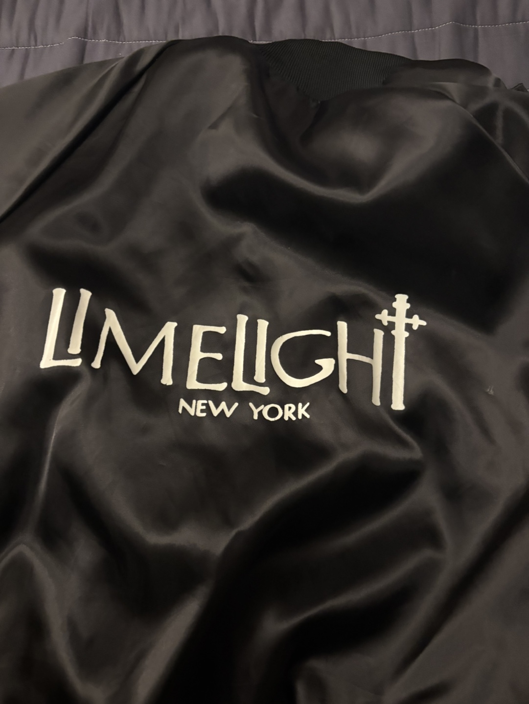Vintage Limelight New York Satin Baseball Jacket - Size XL - photo 3