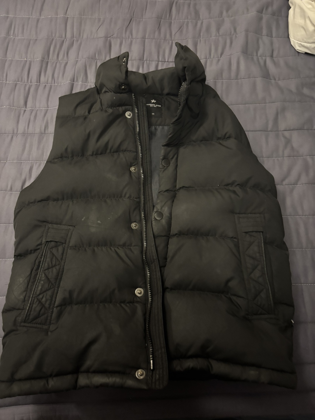 Abercrombie & Fitch Black Puffer Vest