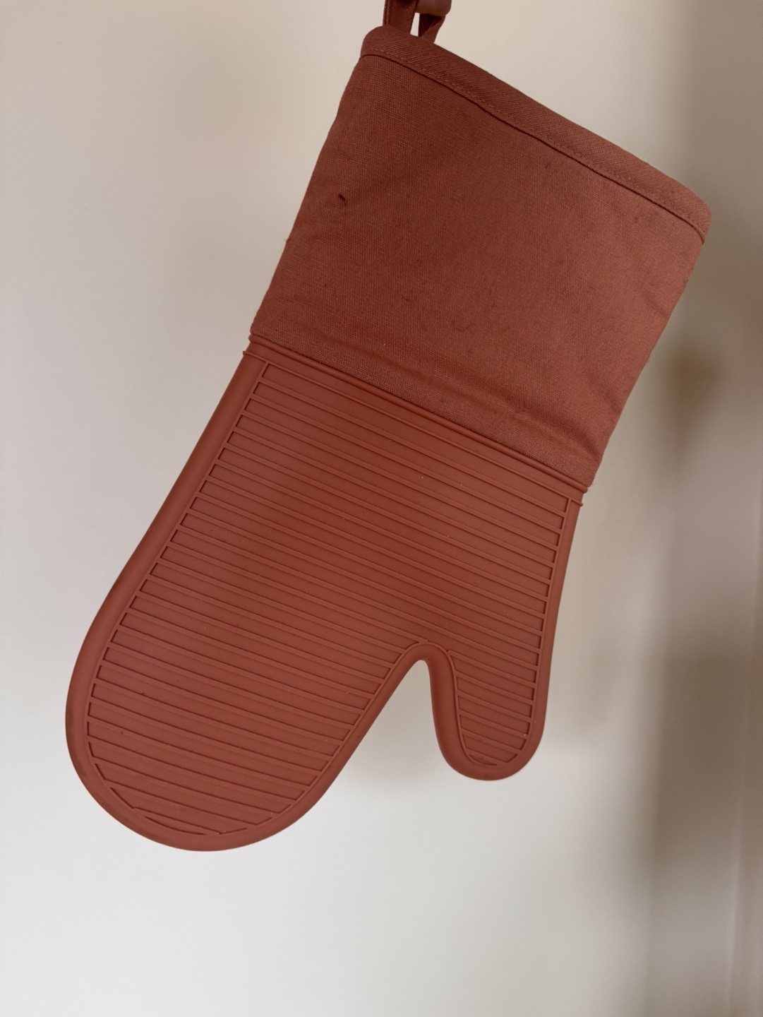 Terracotta Silicone Oven Mitt Heat Resistant