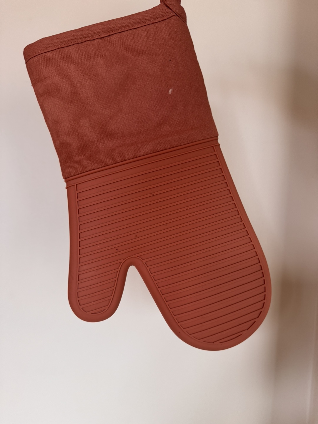Terracotta Silicone Oven Mitt Heat Resistant - photo 2
