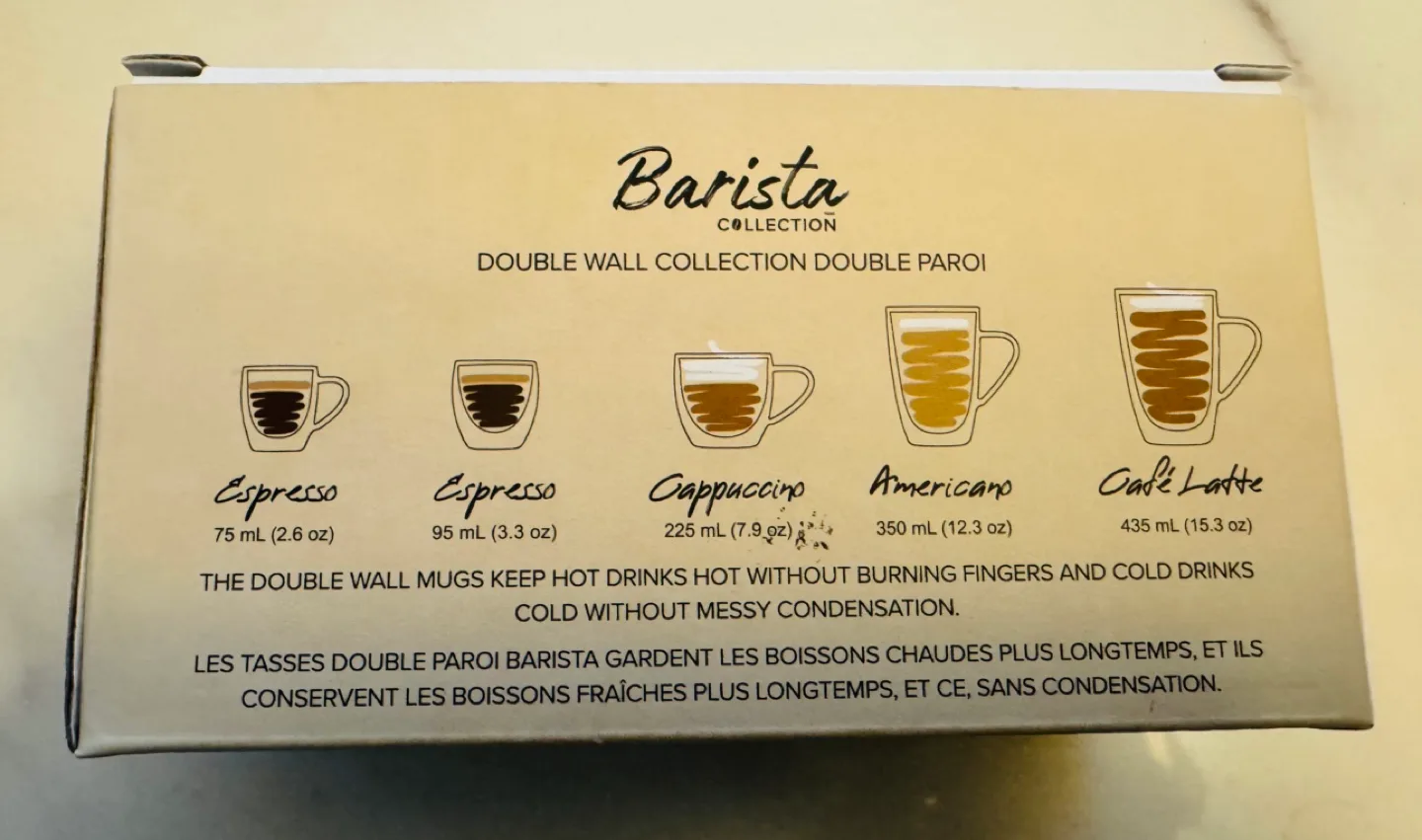 BNIB Barista Collection Double Wall Clear Espresso Glasses 🥕💚 image indicator(5)
