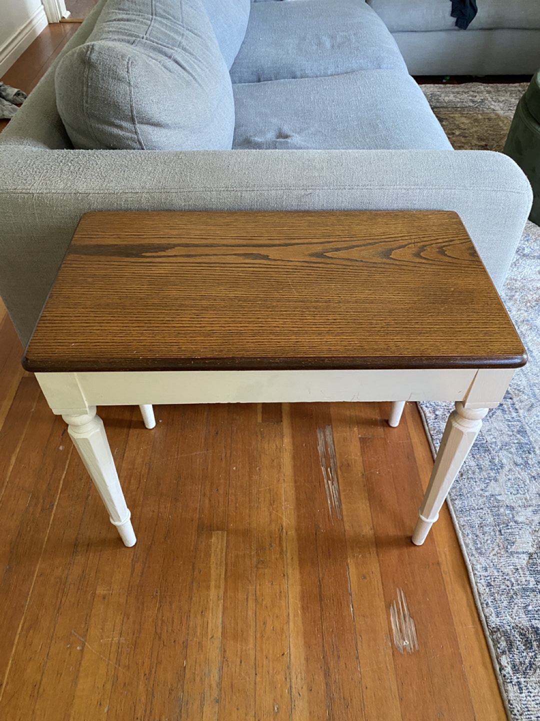 Solid Wood Side Table with Storage 💚