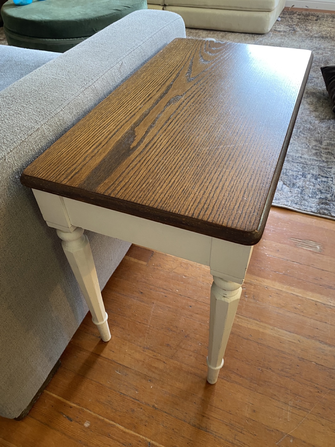 Solid Wood Side Table with Storage 💚 - photo 2
