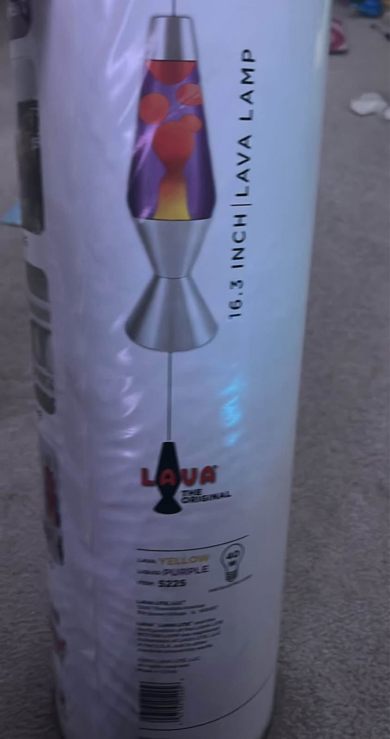 Lava Lamp - 16.3 inch - Yellow/Purple - photo 5