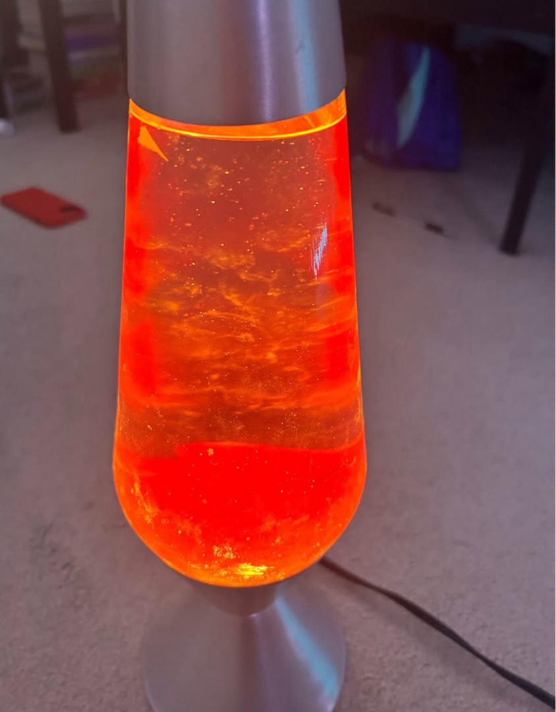 Lava Lamp - 16.3 inch - Yellow/Purple - photo 3