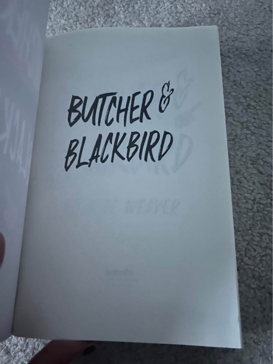 Butcher & Blackbird by Brynne Weaver - The Ruinous Love Trilogy - photo 5