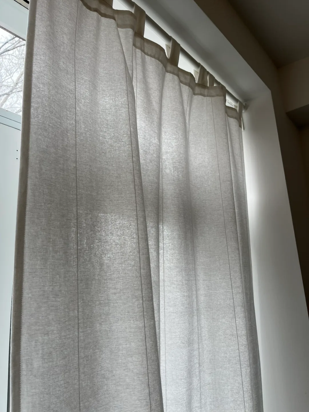 White Linen Curtain Panels - Set of Two image indicator(2)