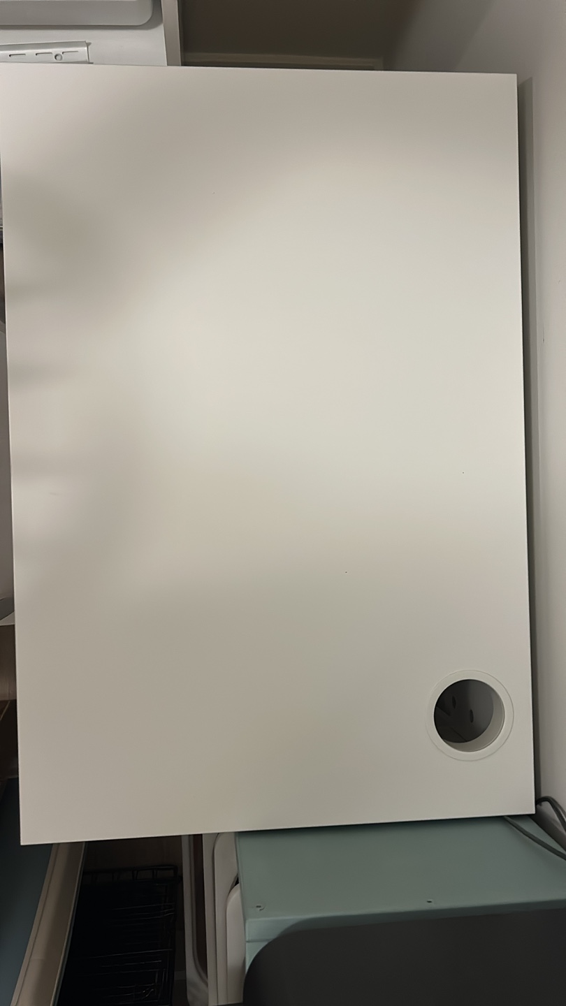 White Desk with Drawer - Great for Small Spaces! - photo 3
