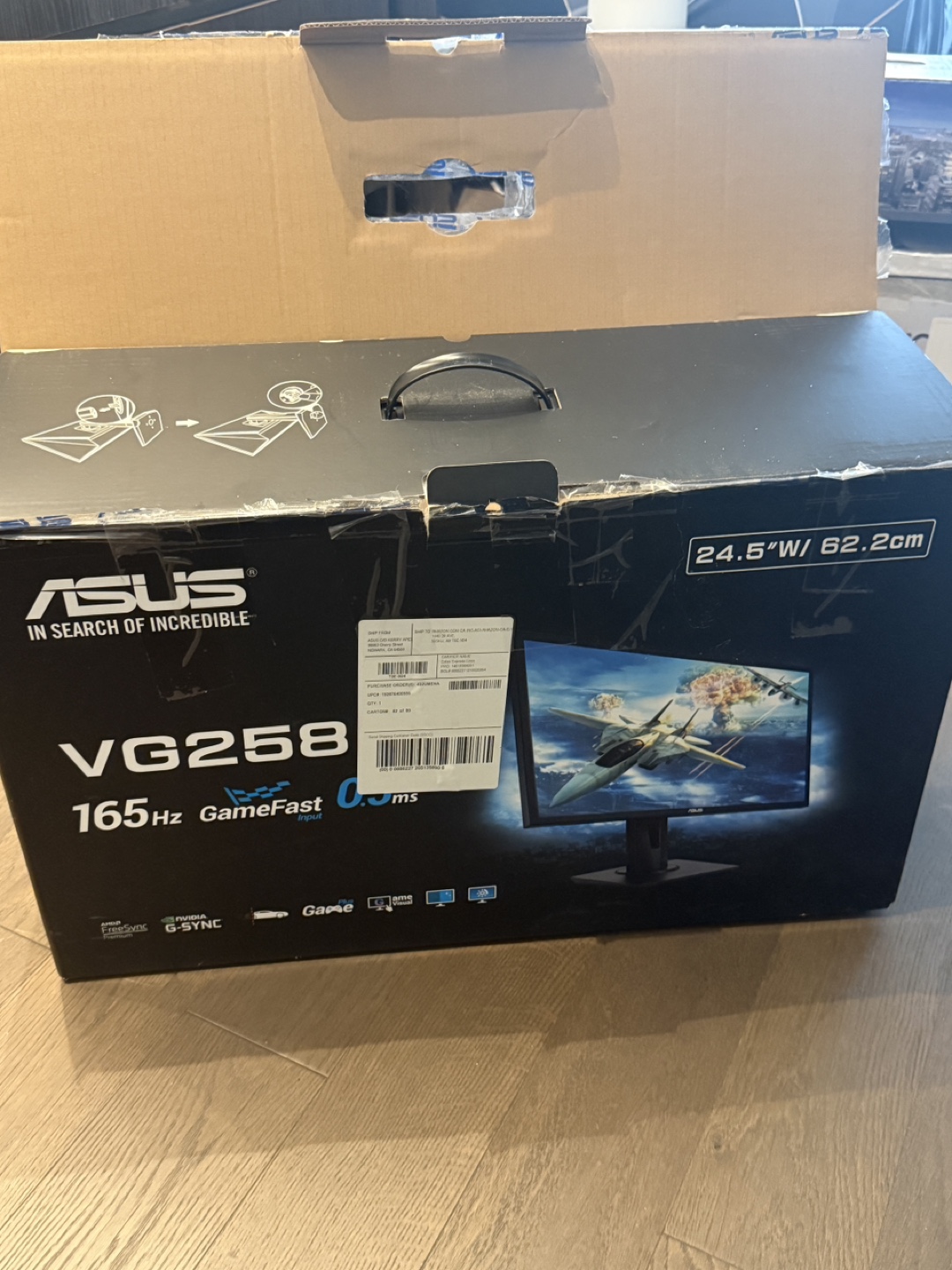 ASUS VG258QR 24.5" 165Hz Gaming Monitor