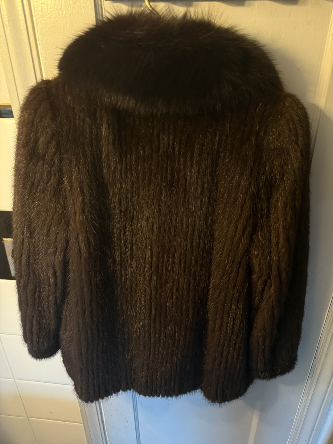 Vintage Maple Furriers Mink Fur Coat with Fox Collar - photo 4