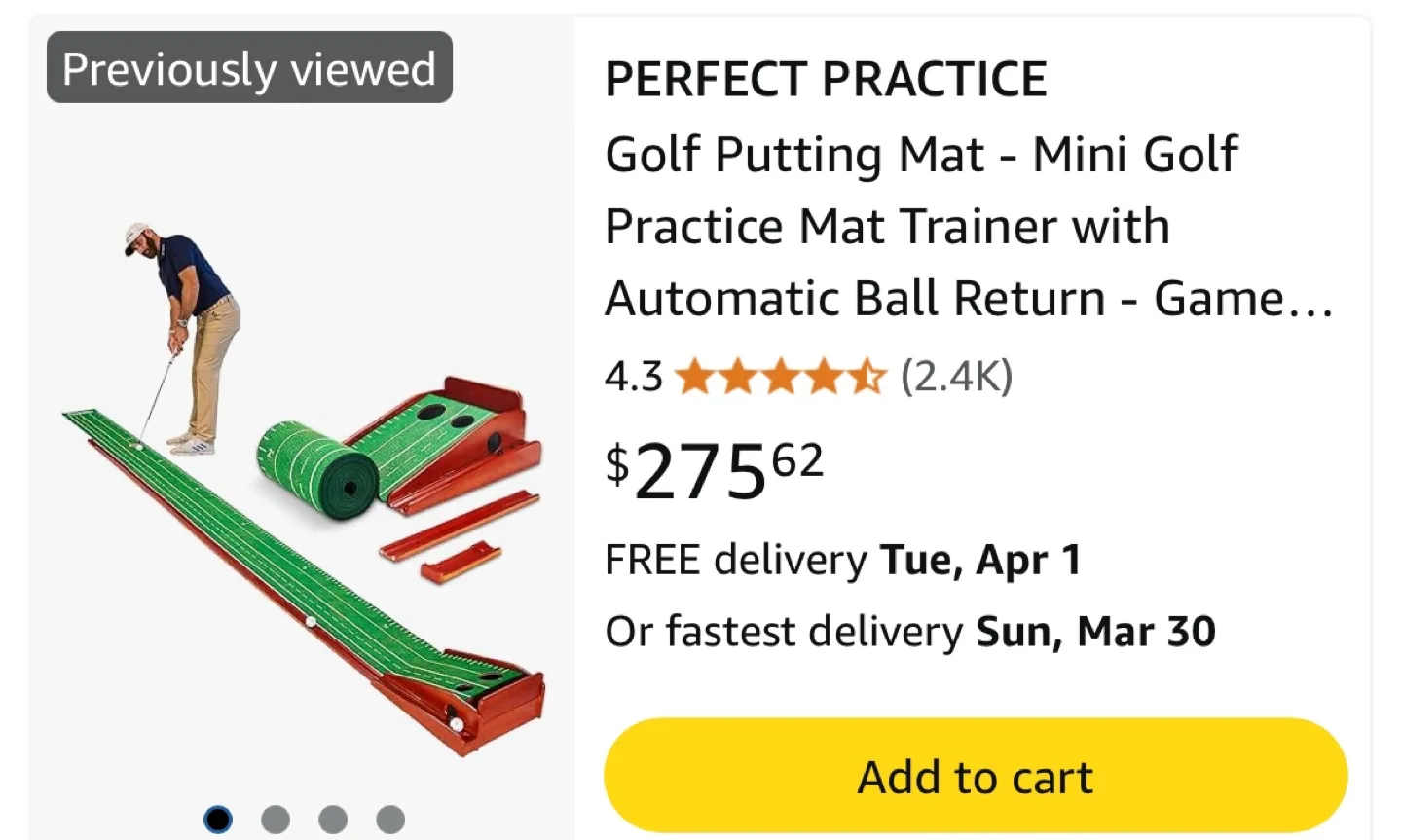 Perfect Practice XL Putting Mat image indicator(5)