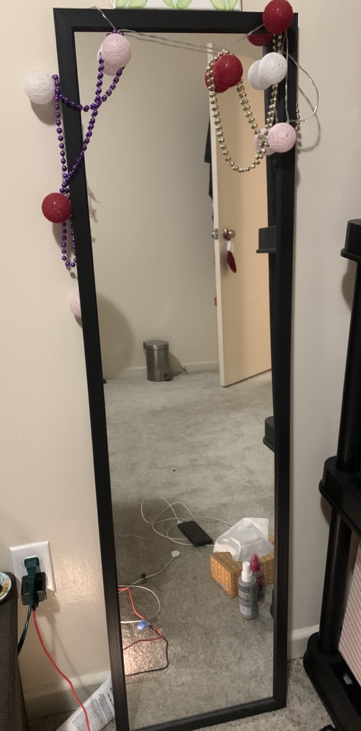 Full Length Black Frame Mirror