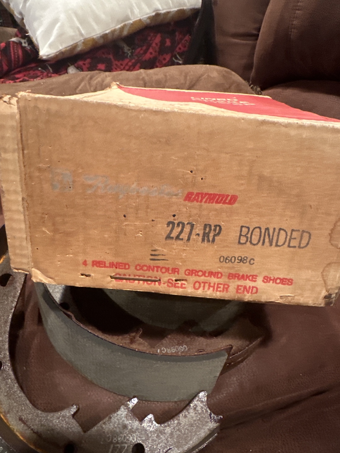 Vintage Raybestos Raymold 227-RP Bonded Brake Shoes - photo 3
