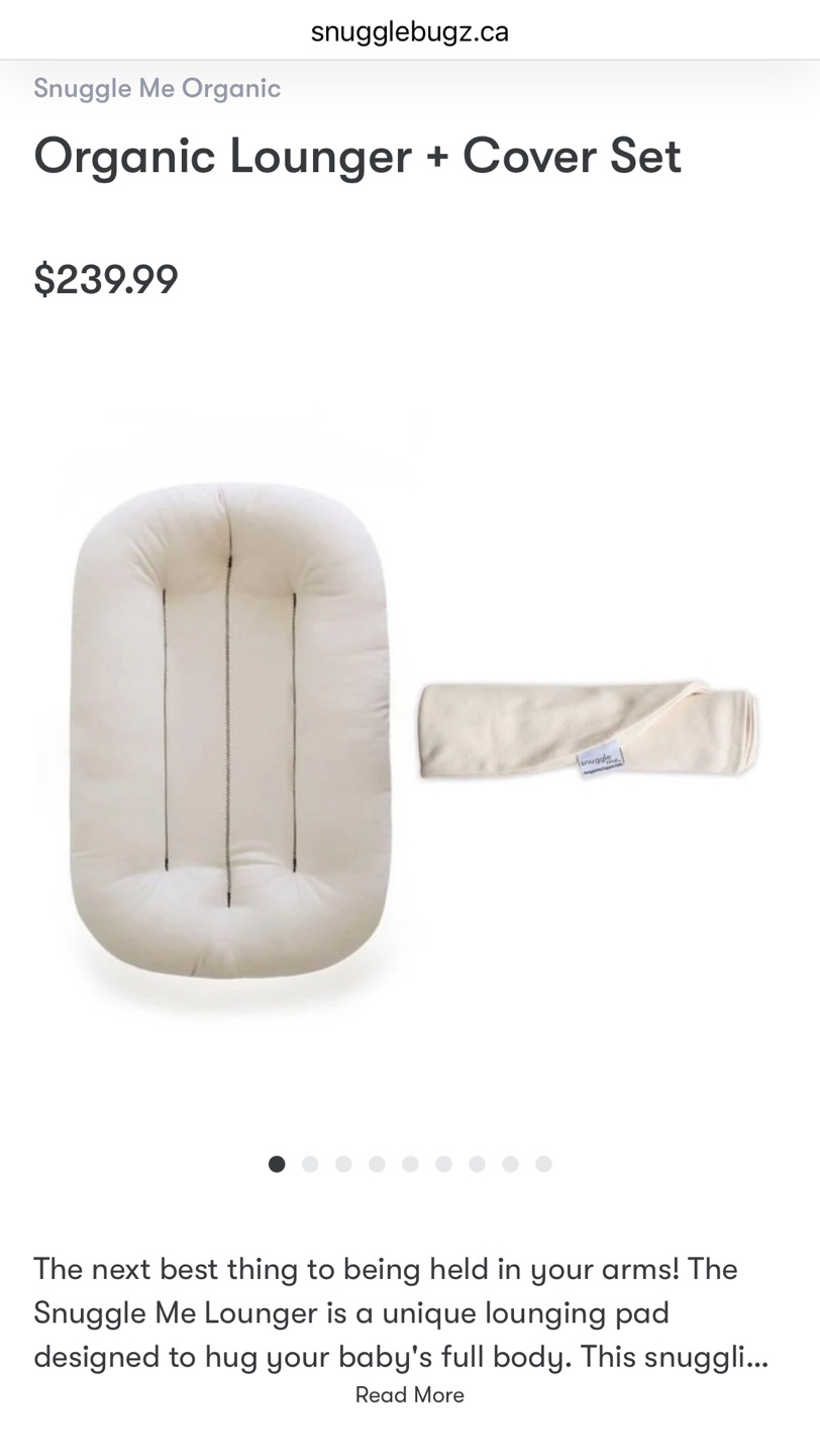 Snuggle Me Organic Lounger with Cover - photo 3