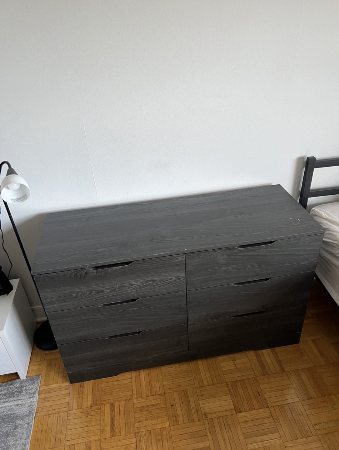 Dark Grey Six-Drawer Dresser Pick Up