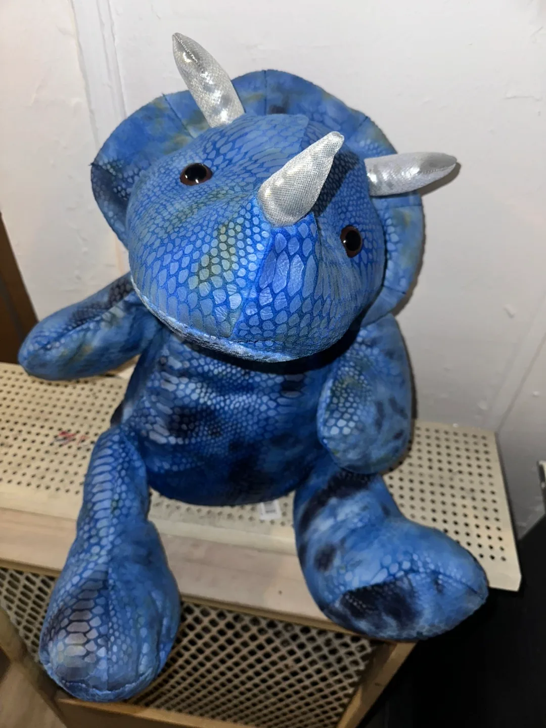 💚28" Blue Triceratops Plush Dino image indicator(3)