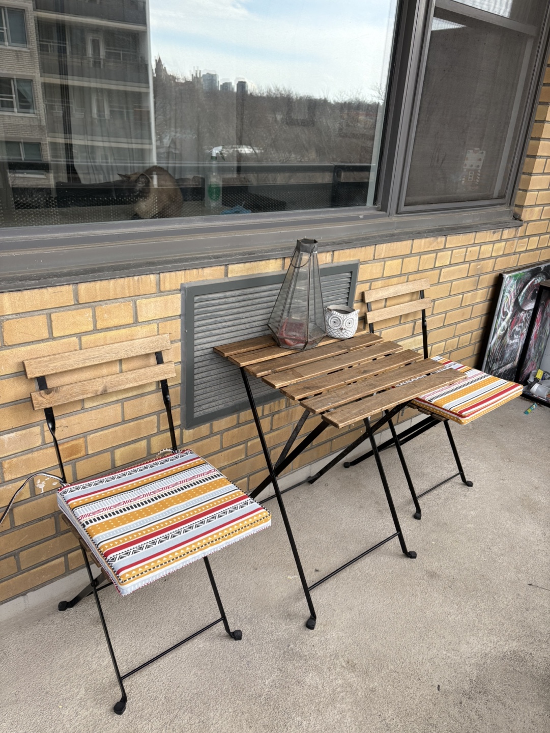 Ikea outdoor, black/light brown stained - photo 2