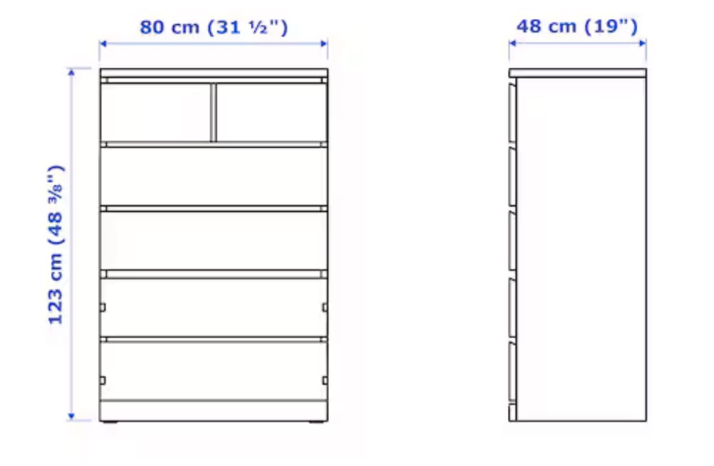 IKEA Malm Dark Brown Drawer - photo 5