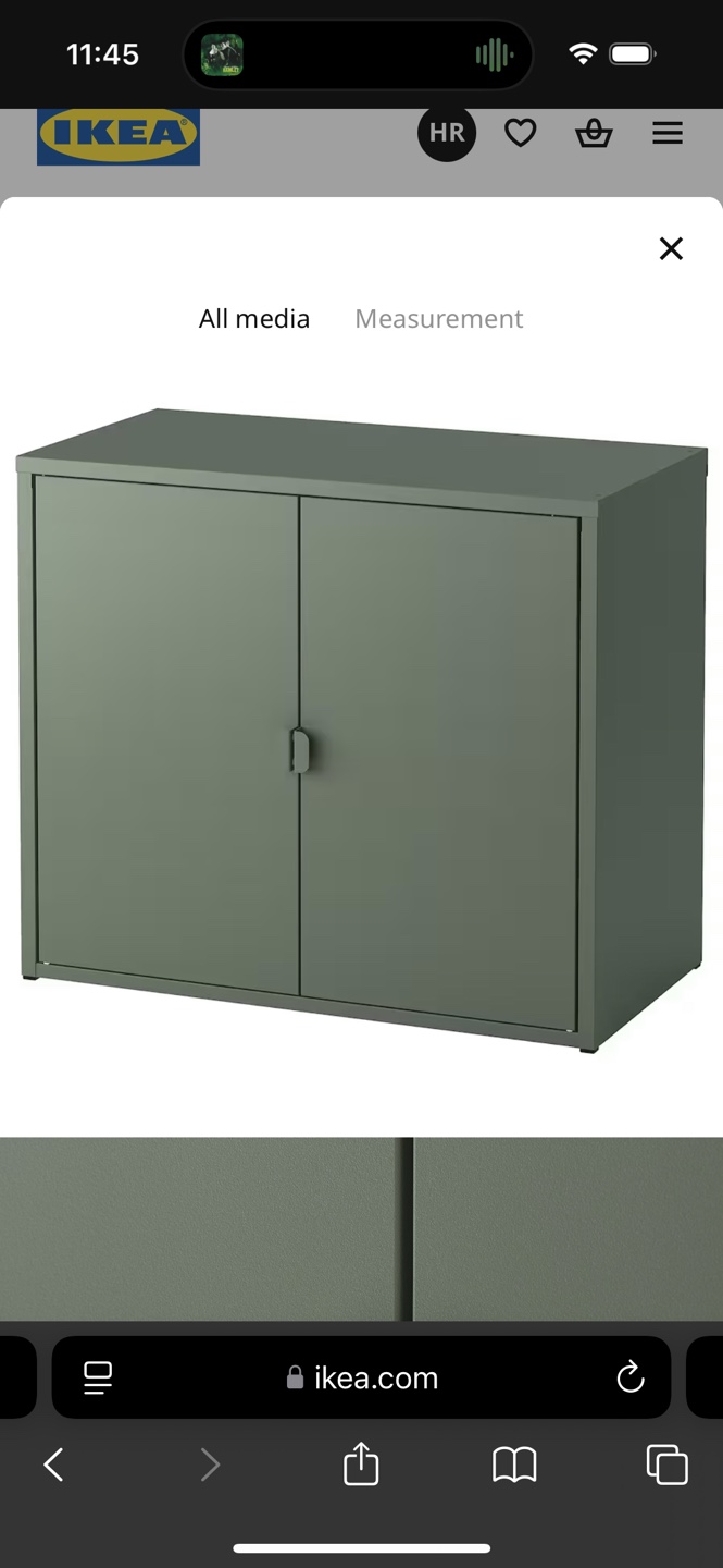 IKEA Green Metal Cabinet - photo 2