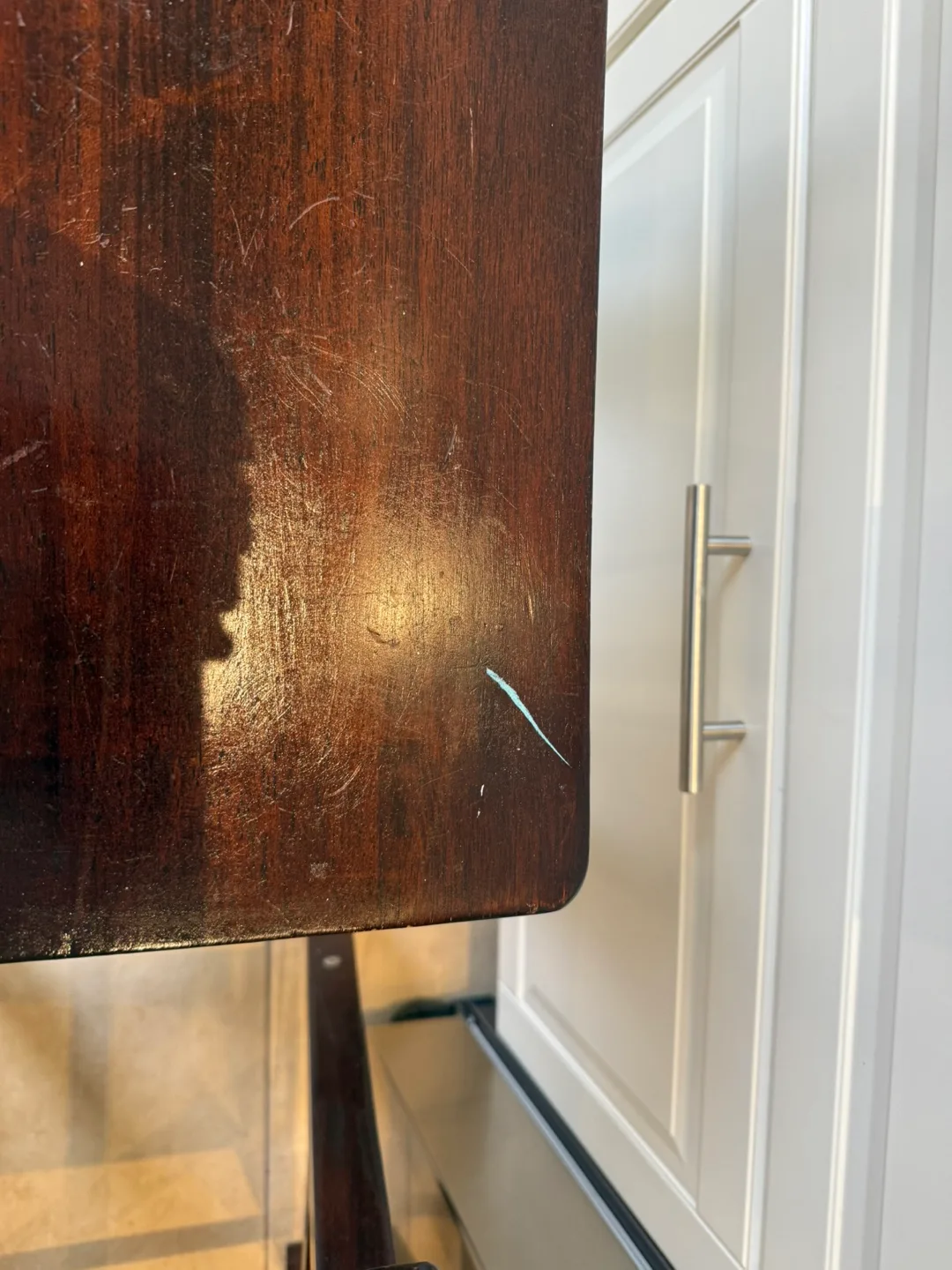 Two solid wood bar stools image indicator(4)