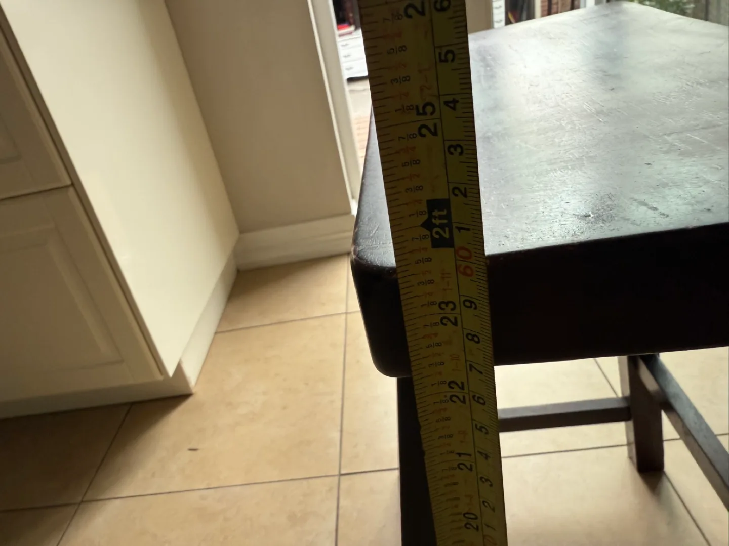 Two solid wood bar stools image indicator(8)