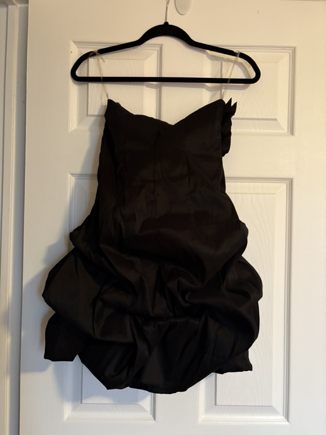 Black strapless cocktail dress - photo 2