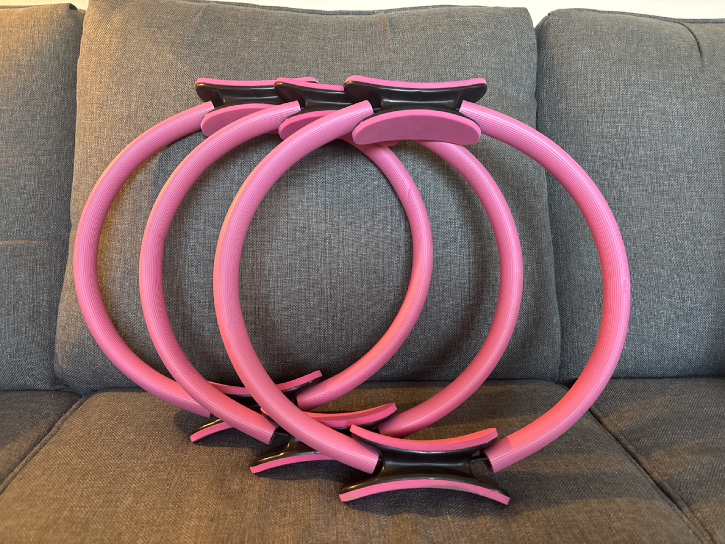 Pink Pilates Rings (3)