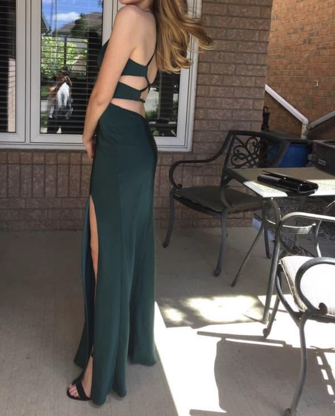 Gorgeous Emerald Green Halter Neck Maxi Dress - photo 2