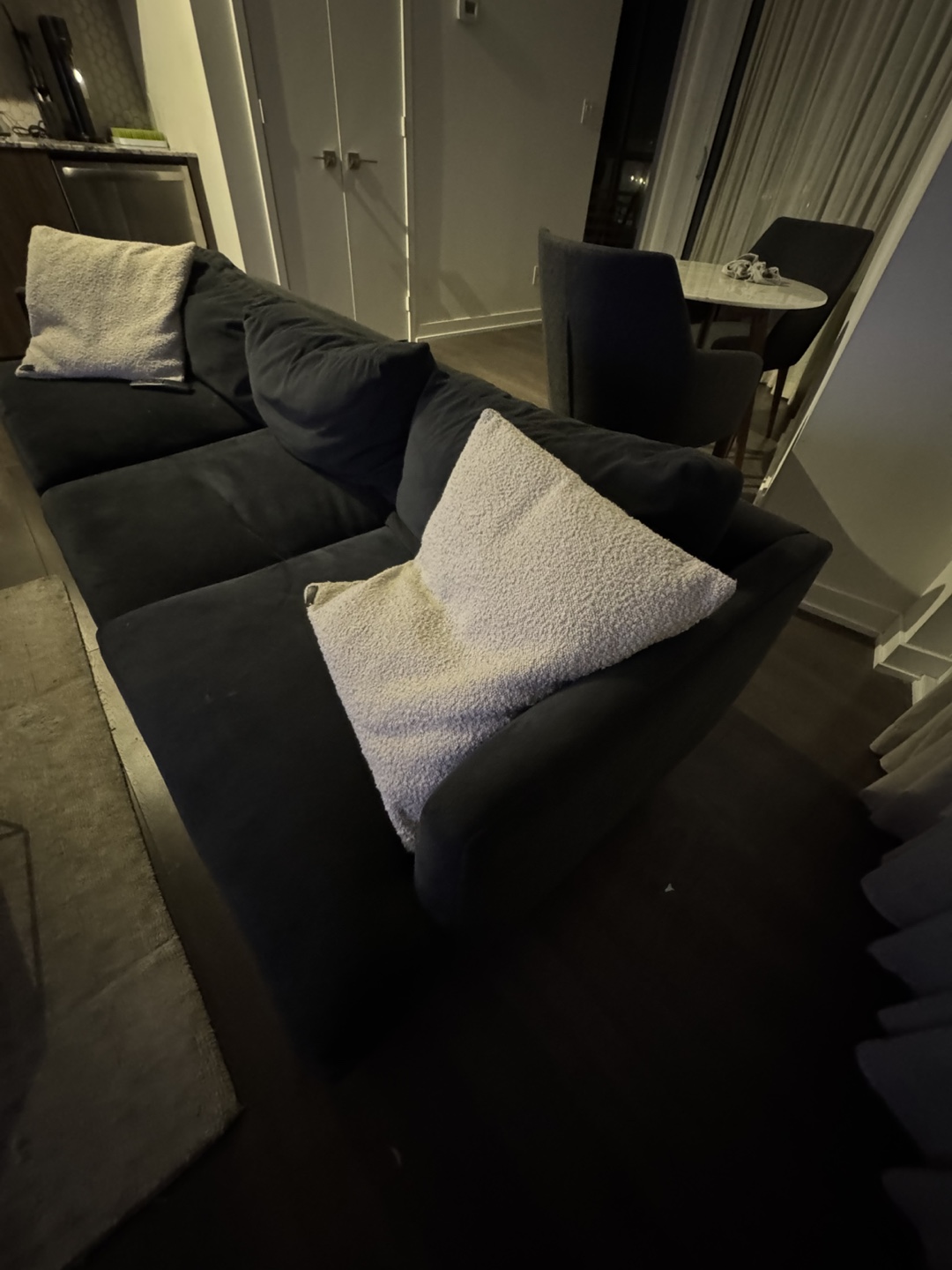 Dark Grey Sectional Sofa from West Elm - photo 2